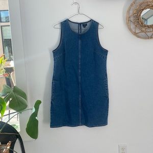 J Crew denim sleeveless jumper